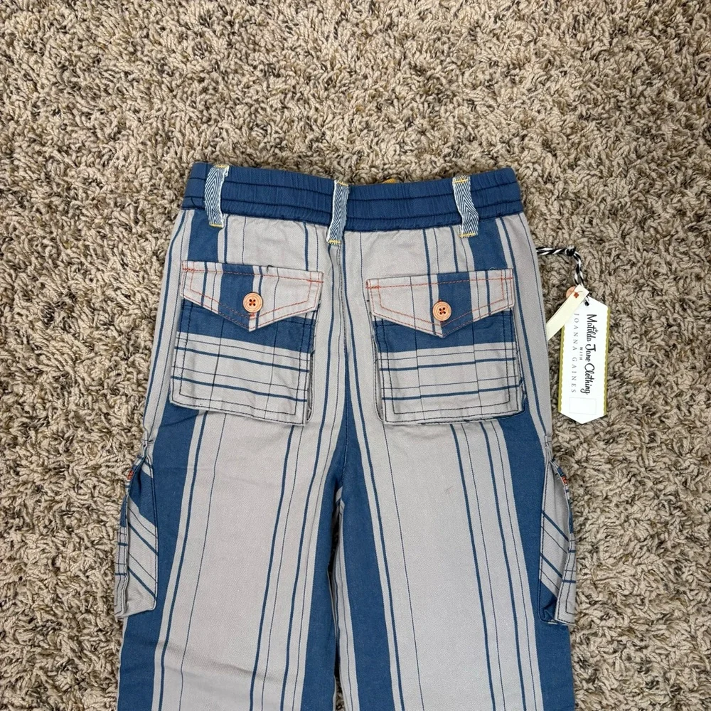 Matilda Jane Joanna Gaines Pants Kids‎ 6 Little Rascal Striped Cargo Pants